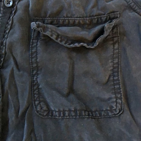 A&F Distressed Button Down Shirt - Picture 5 of 7